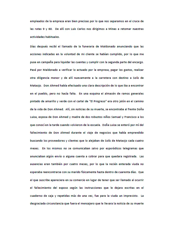 Documento fuera del protocolo